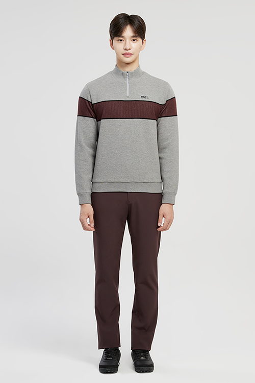 TO 등판패딩 하이브리드 쿼터집업 스웨터 M